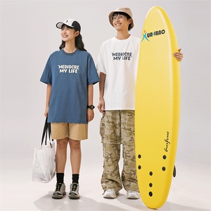 2025夏季新款男装日系潮牌纯棉印花圆领宽松短袖休闲T恤T952-F39图片