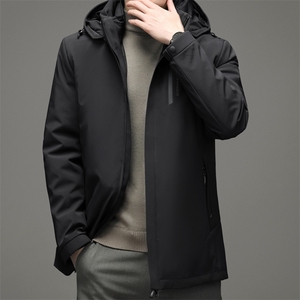 新款中长款中青年男士商务休闲羽绒服男羽绒大衣SNNYR862022-P335图片