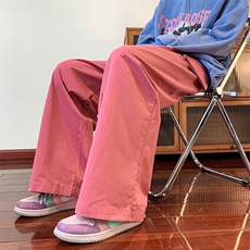 春秋季新款宽松休闲裤复古日系阔腿裤大口袋裤子K5854-P40，男装休闲裤，星座512-2