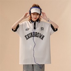 1中性polo衫男大码M-5XL潮翻领女模情侣短袖T恤男DP7741P45控59，男装Polo衫，星座226-2