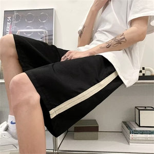 休闲短裤男夏季薄款宽松潮牌美式五分裤子1001-1-DK109-P28图片
