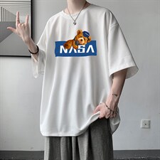 HT73247-P22华夫格t恤男短袖男大码五分袖大皂风，男装T恤，电商A040