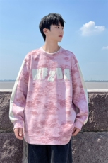 脏脏布假两件卫衣2026秋季美式宽松无帽长袖A436-108-P5888，男装卫衣，电商A436