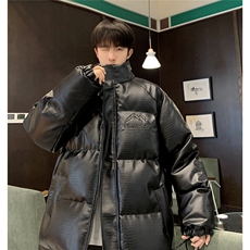 港风鳄鱼纹钢印字母设计棉衣大码潮流休闲棉衣男MY77728P128控168，男装棉衣，星座227-7