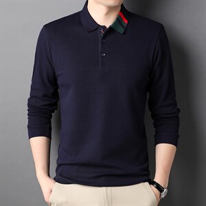 CE729钱塘2020-2中青年男士春秋薄款时尚休闲简约长袖T恤P55图片