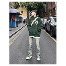潮牌美式vibe水洗做I旧拉链牛仔裤男女高街修身显高显瘦Z993P39，男装牛仔裤，星座1112-1