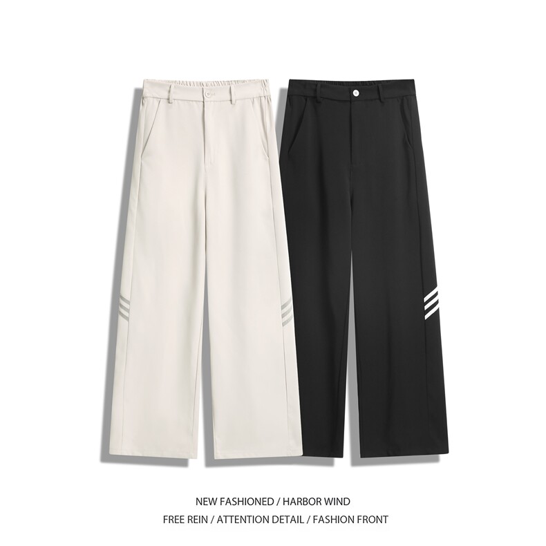 2025春季新款高级设计感垂坠宽松休闲西裤B315-K25637-特p40控78，男装休闲裤，电商B315