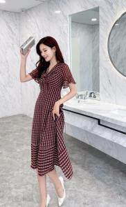 夏季新款碎花连衣裙，女装连衣裙，秀水百合