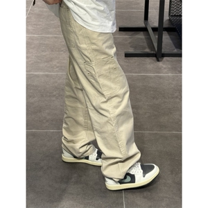 有货】卡其色工装裤男美式vintage裤子宽松直筒KZD43LL-P45图片