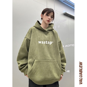 ！ 麂皮绒连帽卫衣 直播品质重磅400克was印花JL7009-P45控78图片