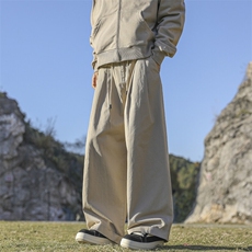 2024春秋新款宽松直筒休闲裤809B-3001-P75控118，男装休闲裤，星座809B（原星座805）