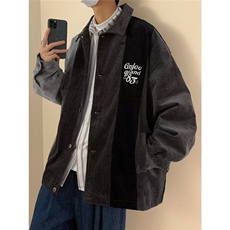 男士夹克宽松韩版青年棒球服港风潮学生帅气外套JK07061-P60，男装夹克，星座308B-1