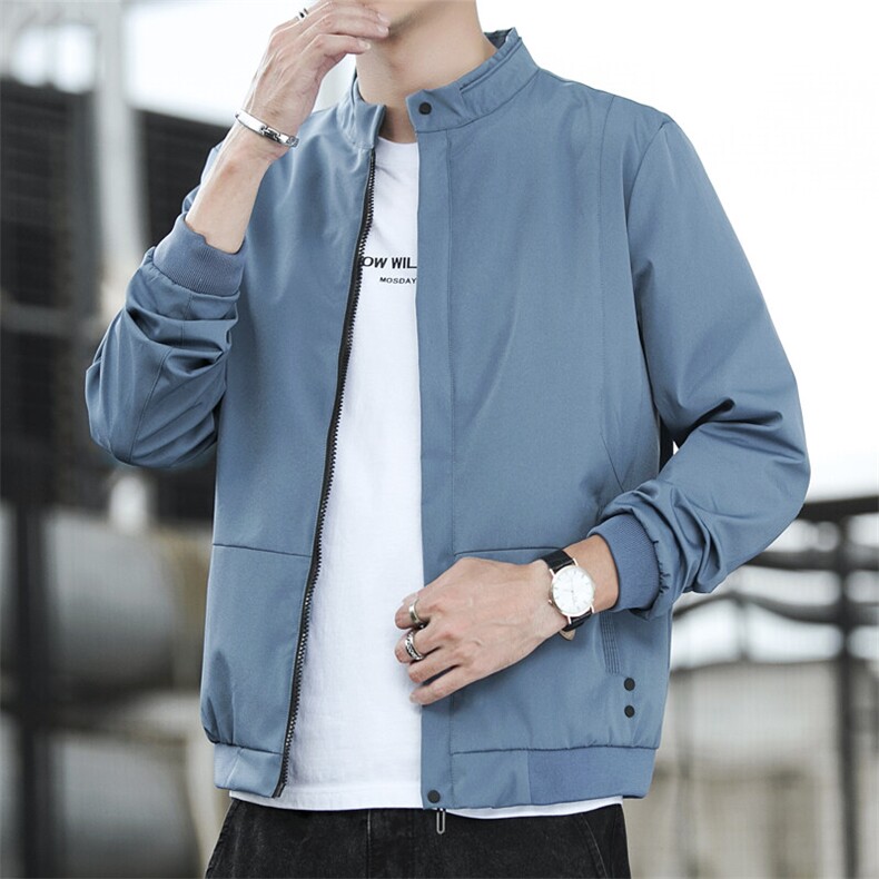 春季现货主推不断货立领休闲简约百搭夹克外套上衣JK821P40，男装夹克，电商B226