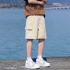 【现货】夏季新款薄款冰丝凉感五分裤男宽松休闲松紧腰5305-P38，男装牛仔裤，星座1006