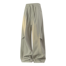 高品质鱼骨纹休闲亚麻棉裤新款宽松直筒裤A436-26011-P5085，男装棉裤，电商A436