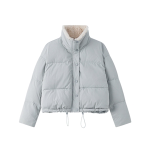 【新款】2025毛领拼接新标90短款羽绒服D118 P295K428图片