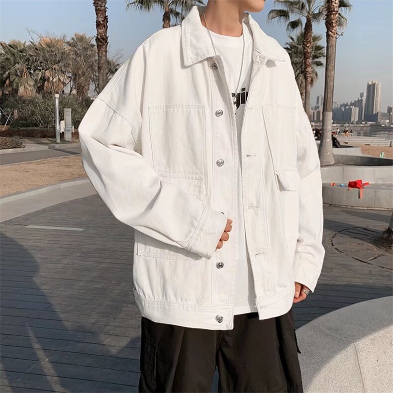 新款ins牛仔外套男秋冬季韩版潮流百搭衣服港风潮牌夹克CT57-P60图片