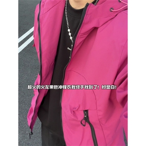 2025新款连帽夹克情侣男女同款户外冲锋衣工装上衣外套JK789-P38图片