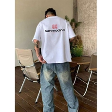 短袖男生夏季2025新款美式高街宽松百搭体恤衫上衣服TY407，男装T恤，星座1116A（原606A-3）
