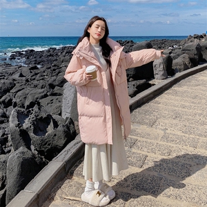 2023年冬季新款白鹅绒羽绒服外套中长款女图片