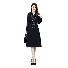 2024春装新款淑女气质修身显瘦长袖连衣裙甜美优雅小香风裙子，女装连衣裙，依如秀(原杭风阁)