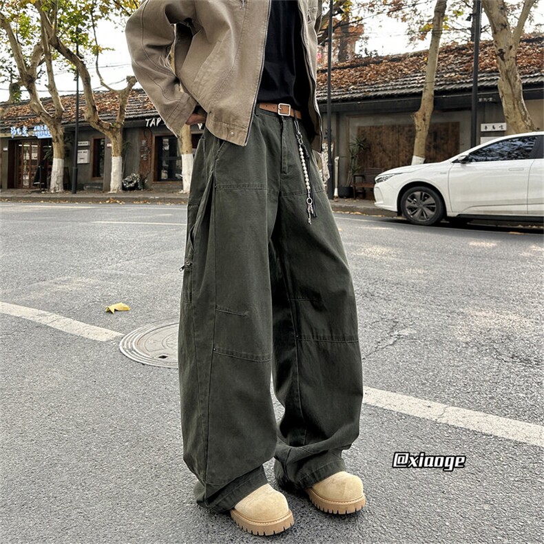 XZ616春季重磅cleanfit工装侧开打褶休闲长裤TY2012P75控98,男装休闲裤,星座512A（原616）