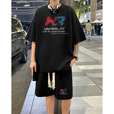 套装！华夫格套装短袖T恤短裤男TZ227-特P38，男装牛仔裤，电商B367