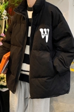 港风秋冬新款保暖立领宽松棉服外套男MY62048P95控118，男装棉衣，电商A268A