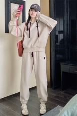 现货有买家秀25春秋连帽爱心套装两件女2C187-82268-P135-K198，女装套装/套裙，2C187