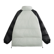 白底23新款冬季百搭宽松字母印花PU皮棉服外套MY65201P125控168，男装棉衣，电商A268-1