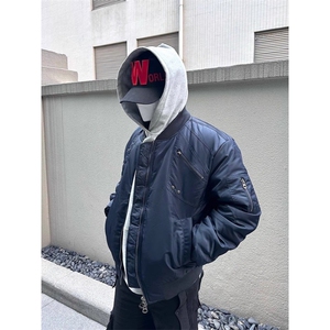 1506/QS61020/P84夹克外套男女秋冬立领加厚抽皱cleanfit棉服潮图片