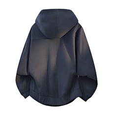 ins拼接半高领卫衣男女春秋季撞色连帽设计感连帽外套905-P65，女装短外套，星座717