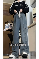 26春款经典水洗工艺都市风牛仔裤工装日系复古潮搭长裤K646TP55，男装牛仔裤，电商A102B