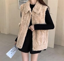 带领马甲，女装马甲，吉之红