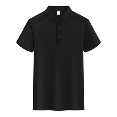 纯色拼料2025年春季宽松型短袖索罗娜聚酯复合弹性纤维，男装Polo衫，众安服装