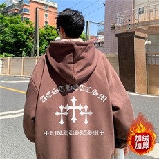！重磅大码M-4XL得物品质加厚连帽卫衣RH6249-特P35加绒P43，男装卫衣，星座610B-1