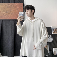 秋季港风男女薄款卫衣连帽衫套头大码纯色外套休闲百搭H209/P55，女装短外套，钱塘713