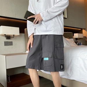 短裤男夏季工装外穿ins潮流韩版学生多口袋休闲五分裤 K1044-P30图片