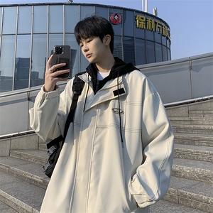 春秋连帽外套男ins韩版潮百搭学生休闲港风宽松上衣服JK043-P65图片