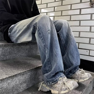 美式牛仔裤男款秋季长裤潮 NK810 P50图片
