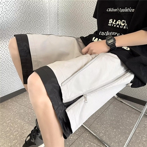 美式机能风拉链设计短裤男夏假两件冲锋裤运动五分裤子 KK192-P35图片