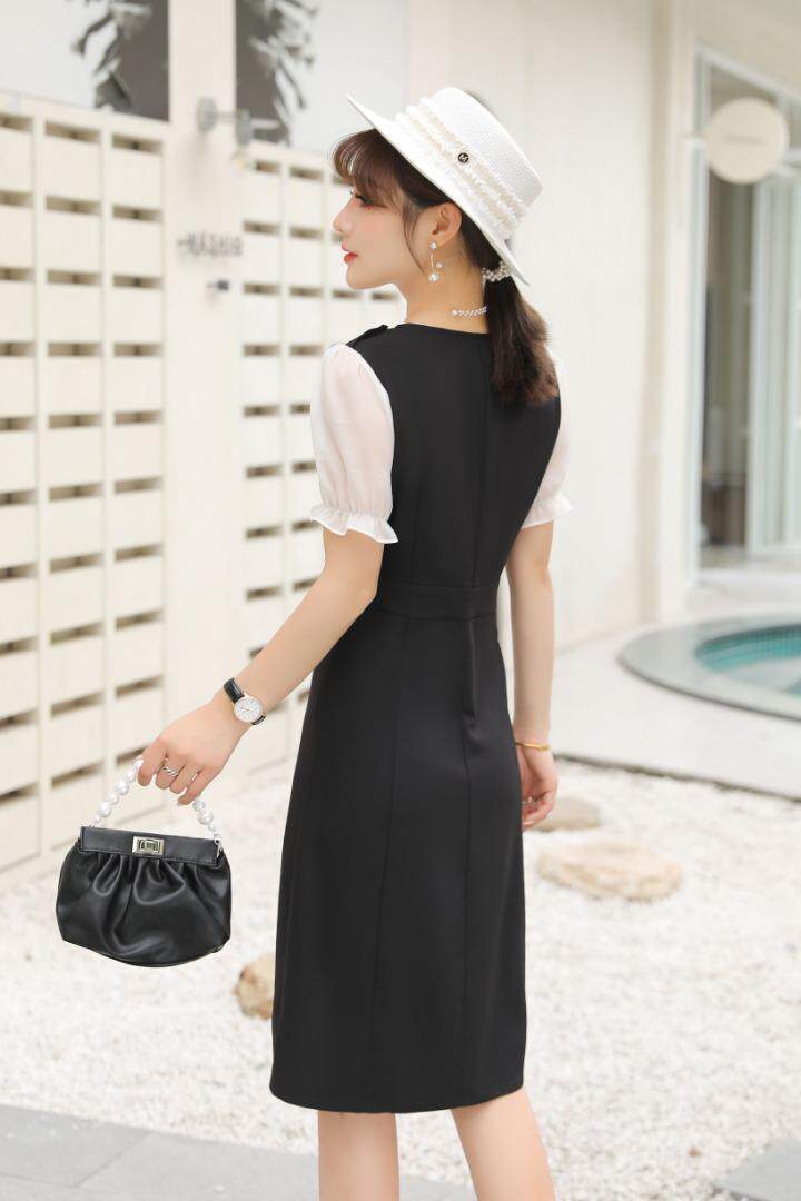 时尚束腰连衣裙，女装连衣裙，湘怡服饰