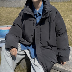 2023冬季高街潮牌军绿色棉衣男立领复古宽松休闲棉袄W6210-P82，男装棉衣，星座512-2