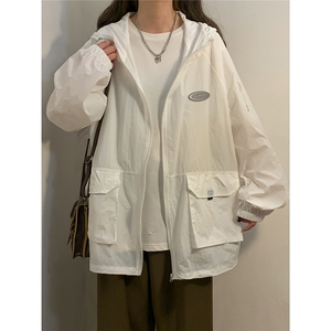 1中性连帽工装大口袋大码M-5XL户外潮牌防晒服男FS77009特P39控78图片