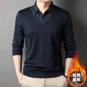 DX7079加绒加厚长期款男装假两件主推数据好不断货外贸男装图片