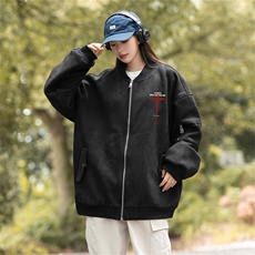 23/美式麂皮绒飞行棒球服中性风男女夹克外套JF3275-P80控108，男装卫衣，电商B370