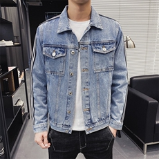 店主风春秋季新款外套男士韩版潮流ins牛仔夹克衣服男装9160，男装夹克，电商A318