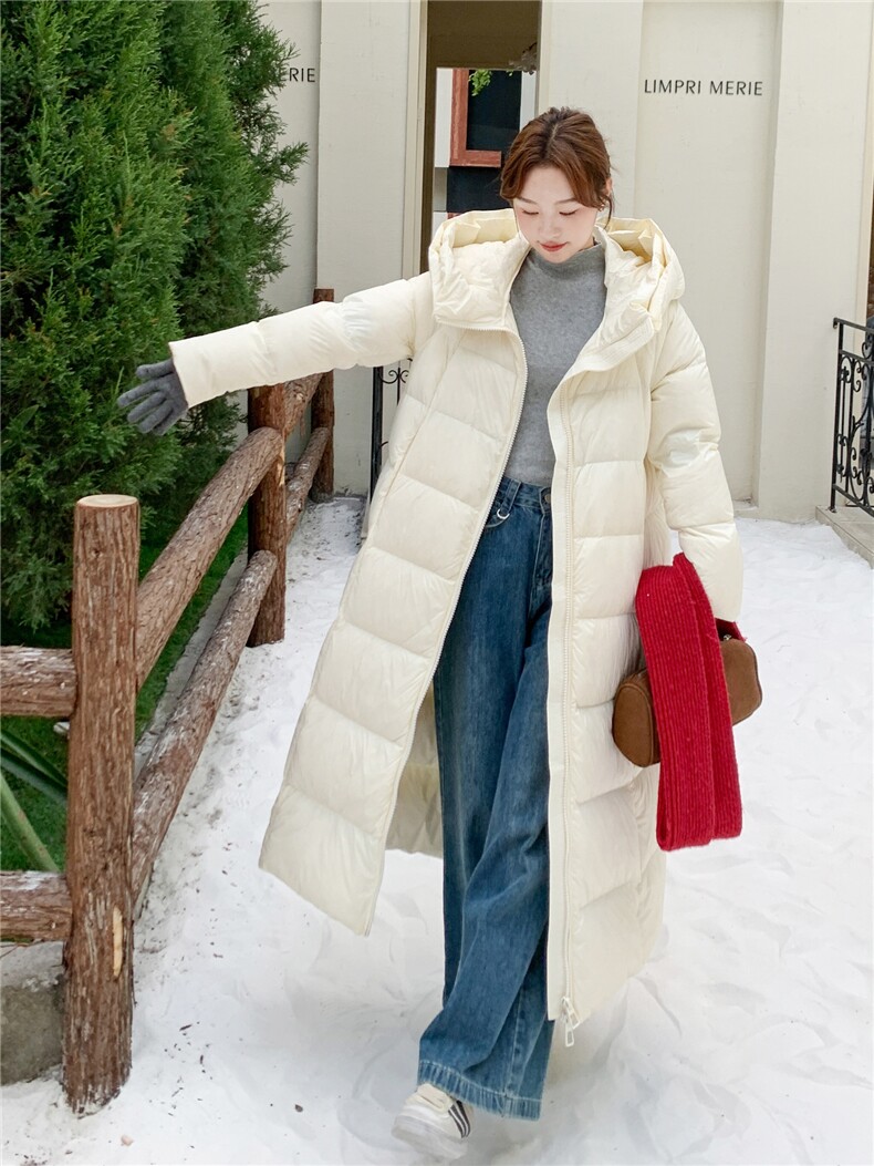 2025现货长款羽绒服210-3293-P370-4682025年冬季长款有帽不可拆,女装羽绒服,韩蜜菓