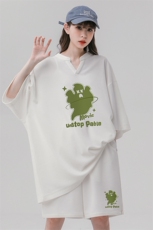 中性风23新款印花宽松短袖T恤时尚百搭短裤套装TZ61142P65控88，男装牛仔裤，电商A268