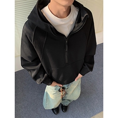 2026春季新款宽松400g高品质大口袋连帽卫衣男W5083特P55控98，男装卫衣，电商A001